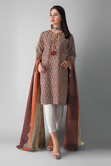Llk21408 Brown Khaadi Winter 2021